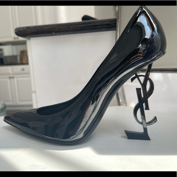 Yves Saint Laurent | Shoes | Ysl Opyum Pumps In Patent Leather With Black Heel | Poshmark